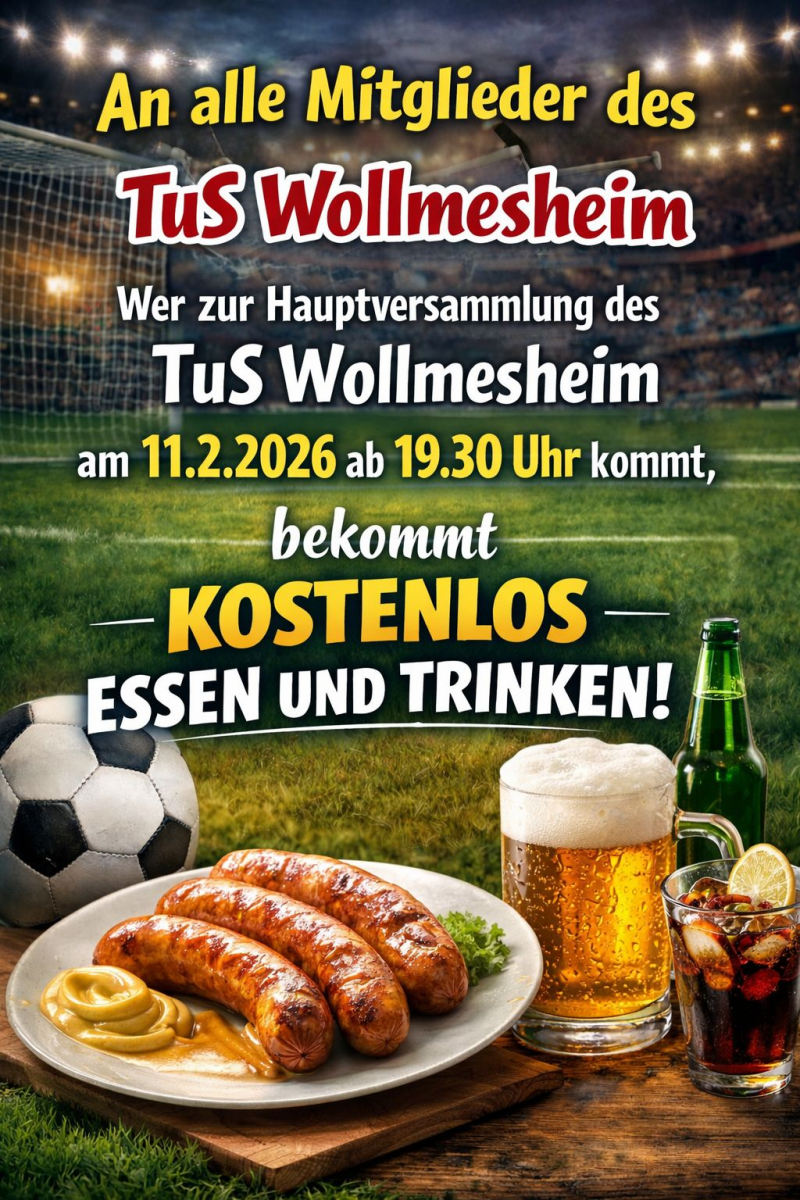 2026 TUS Wollmesheim Flyer Hauptversammlung